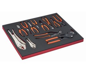 Juego de alicates en bandeja de foam 3/3 Fit&Go (12 piezas) | FF1A4001