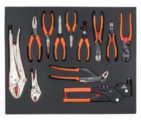 Juego de alicates en bandeja de foam 3/3 Fit&Go (12 piezas) | FF1A4001