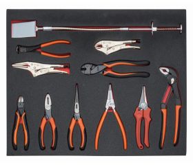 Juego de alicates en bandeja de foam 3/3 Fit&Go, 11 piezas | FF1A4002