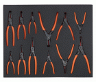 Juego de alicates para arandelas en bandeja de foam 3/3 Fit&Go (12&nbsp;piezas) | FF1A4003