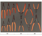 Juego de alicates para arandelas en bandeja de foam 3/3 Fit&Go (12&nbsp;piezas) | FF1A4003