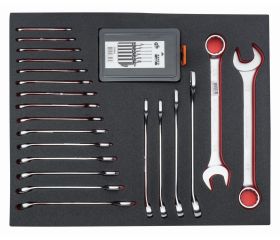 Juego de llaves y botadores en bandeja de foam 3/3 Fit&Go, 27 piezas | FF1A5002