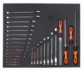 Juego de limas y llaves en bandeja de foam 3/3 Fit&Go, 27 piezas | FF1A5006