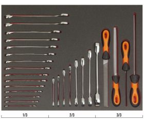 Juego de limas y llaves en bandeja de foam 3/3 Fit&Go, 27 piezas | FF1A5006