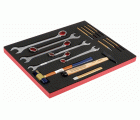 Juego de llaves y destornilladores en bandeja de foam 3/3 Fit&Go, 16 piezas | FF1A5017
