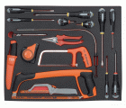Juego de destornilladores y herramientas de corte en bandeja de foam 3/3 Fit&Go, 17 piezas | FF1A5021