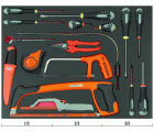 Juego de destornilladores y herramientas de corte en bandeja de foam 3/3 Fit&Go, 17 piezas | FF1A5021