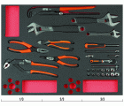 Juego de alicates, llaves y vasos en bandeja de foam 3/3 Fit&Go (26&nbsp;piezas) | FF1A5022