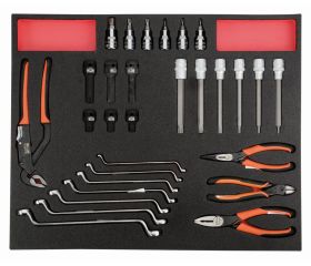 Juego de llaves y alicates en bandeja de foam 3/3 Fit&Go (29 piezas) | FF1A5029