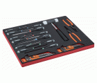 Juego de destornilladores y llaves acodadas en bandeja de foam 3/3 Fit&Go, 38 piezas | FF1A53