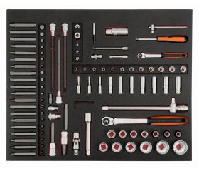 Composición en 4 foams de herramientas para automoción (177 piezas) | FF1ASET-AUTO6