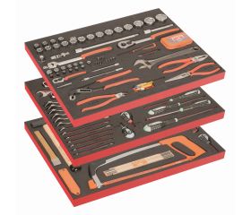 Composición de 3 foams para mantenimiento general (158 piezas) | FF1ASET-BASIC