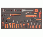 Bandeja de foam para carro de 40" con alicates, alicates compactos, llaves y calibres (32&nbsp;piezas) | FF1B05LM