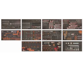 Composición de 11 foams para mantenimiento general (758 piezas) | FF1BSET-MONSTER