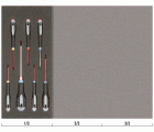 Juego de destornilladores ranurados, Phillips, Pozidriv y hexagonales en bandeja de foam 1/3 Fit&Go (7&nbsp;piezas) | FF1E1005
