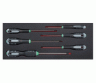 Juego de destornilladores TORX® T10-T40 en bandeja de foam 1/3 Fit&Go (6&nbsp;piezas) | FF1E1007