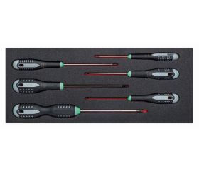 Juego de destornilladores TORX® T10-T40 en bandeja de foam 1/3 Fit&Go (6 piezas) | FF1E1007