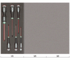 Juego de destornilladores TORX® T10-T40 en bandeja de foam 1/3 Fit&Go (6&nbsp;piezas) | FF1E1007