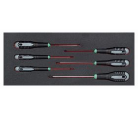 Juego de destornilladores TORX® T8-T30 en bandeja de foam 1/3 Fit&Go (6 piezas) | FF1E1009