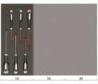 Juego de destornilladores TORX® T8-T30 en bandeja de foam 1/3 Fit&Go (6&nbsp;piezas) | FF1E1009
