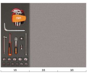 Juego de carraca de cabeza tipo pera y vasos de 1/4