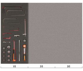 Juego de carraca de cabeza redonda y vasos de 1/4