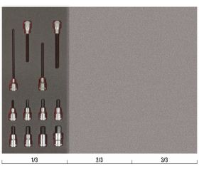 Juego de vasos con punta de 1/2