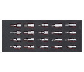 Juego de vasos con punta de 1/2