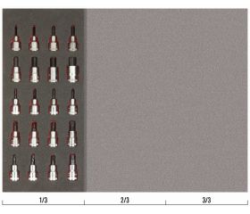 Juego de vasos con punta de 1/2