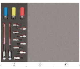 Juego de vasos de impacto y vasos con punta de 1/2