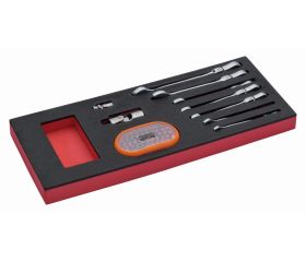 Juego de llaves combinadas de carraca en bandeja de foam 1/3 Fit&Go (40 piezas) | FF1E3005