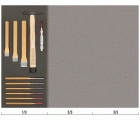 Juego de martillo, cinceles planos y botadores en bandeja de foam 1/3 Fit&Go (11&nbsp;piezas) | FF1E5002