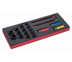 Juego de vasos y barra de torsión en bandeja de foam 1/3 Fit&Go (6 piezas) | FF1E5006