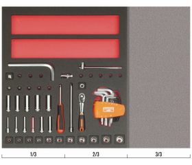 Juego de carraca de cabeza tipo pera y vasos de 1/4
