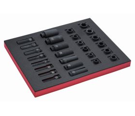 Juego de vasos de impacto de serie larga de 1/2