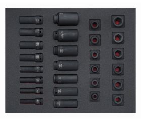 Juego de vasos de impacto de serie larga de 1/2