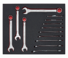 Juego de llaves combinadas imperiales en bandeja de foam 2/3 Fit&Go (13&nbsp;piezas) | FF1F3004