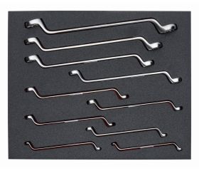 Juego de llaves de estrella acodadas de dos bocas en bandeja de foam 2/3 Fit&Go (10 piezas) | FF1F3007