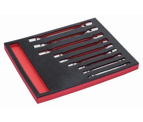 Juego de llaves de vaso de dos bocas en bandeja de foam 2/3 Fit&Go (9 piezas) | FF1F3008