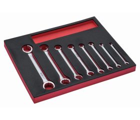 Juego de llaves para racores en bandeja de foam 2/3 Fit&Go (8 piezas) | FF1F3009