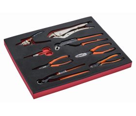 Juego de tijeras y alicates en bandeja de foam 2/3 Fit&Go (8 piezas) | FF1F4002