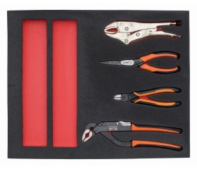 Juego de alicates en bandeja de foam 2/3 Fit&Go (4 piezas) | FF1F4003