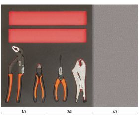 Juego de alicates en bandeja de foam 2/3 Fit&Go (4 piezas) | FF1F4003