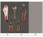 Juego de Llaves ajustables "inglesas" y alicates en bandeja de foam 2/3 Fit&Go (5&nbsp;piezas) | FF1F5003