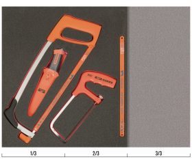 Juego de herramientas de corte en bandeja de foam 2/3 Fit&Go (8 piezas) | FF1F5005