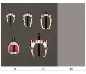 Juego de extractores en bandeja de foam 2/3 Fit&Go (5 piezas) | FF1F5007