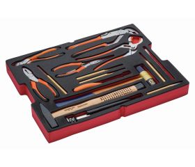 Composición de herramientas en bandeja de foam para maletas rígidas 