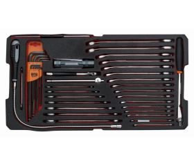 Juego de llaves en bandeja de foam para maletas rígidas 