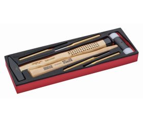 Juego de herramientas de golpeo en bandeja de foam para maletas rígidas 