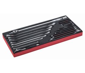 Bandeja de foam con composición de herramientas en pulgadas para nuestras cajas metálicas de las series 1483K y 1483KHD (20 piezas) | FF3A04